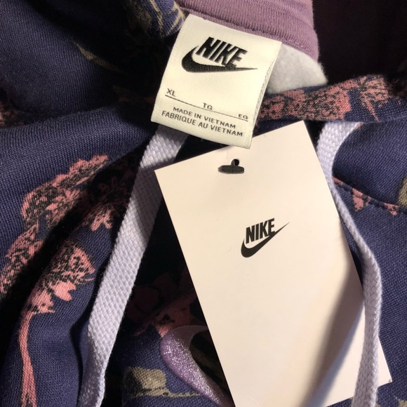 Nike Mens Purple Floral Design Pullover - Picture 5 of 5